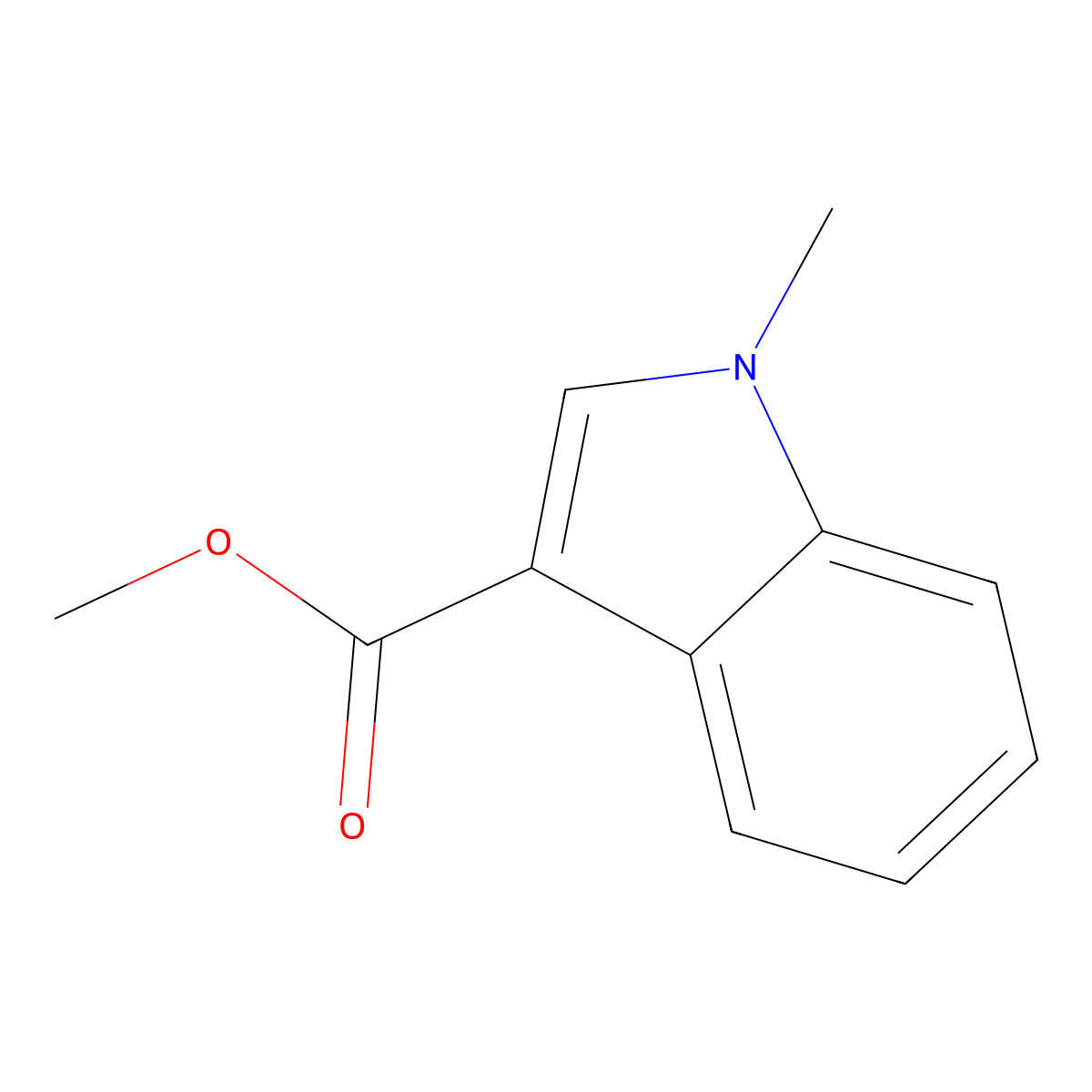 Methyl 1-methyl-1H-indole-3-carboxylate molecular structure, CAS 108438-43-3