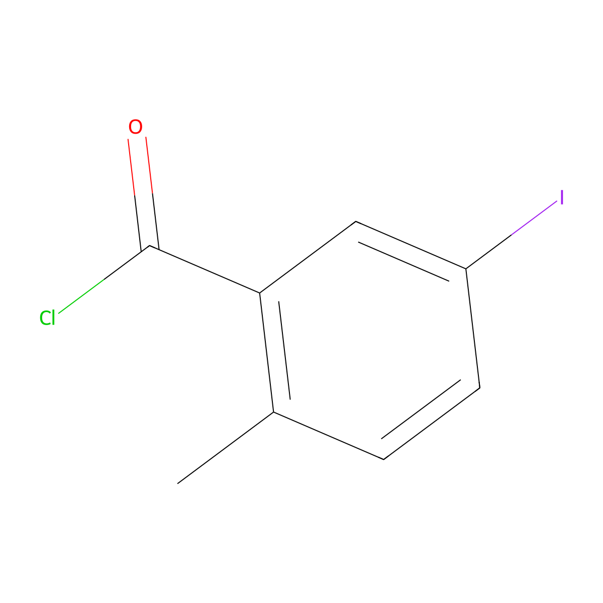5-Iodo-2-methylbenzoyl chloride molecular structure, CAS 108440-70-6