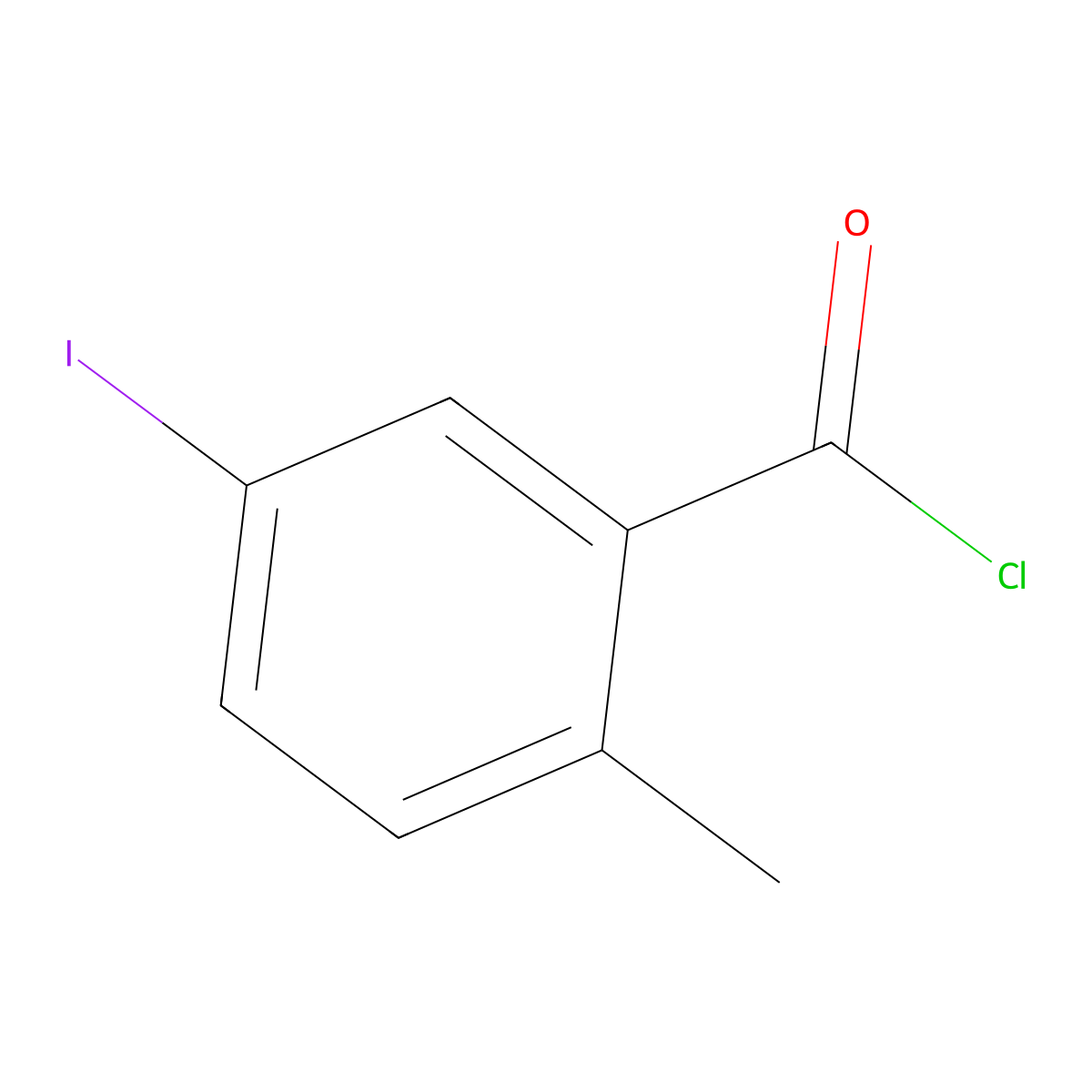5-Iodo-2-methylbenzoyl chloride molecular structure, CAS 108440-70-6