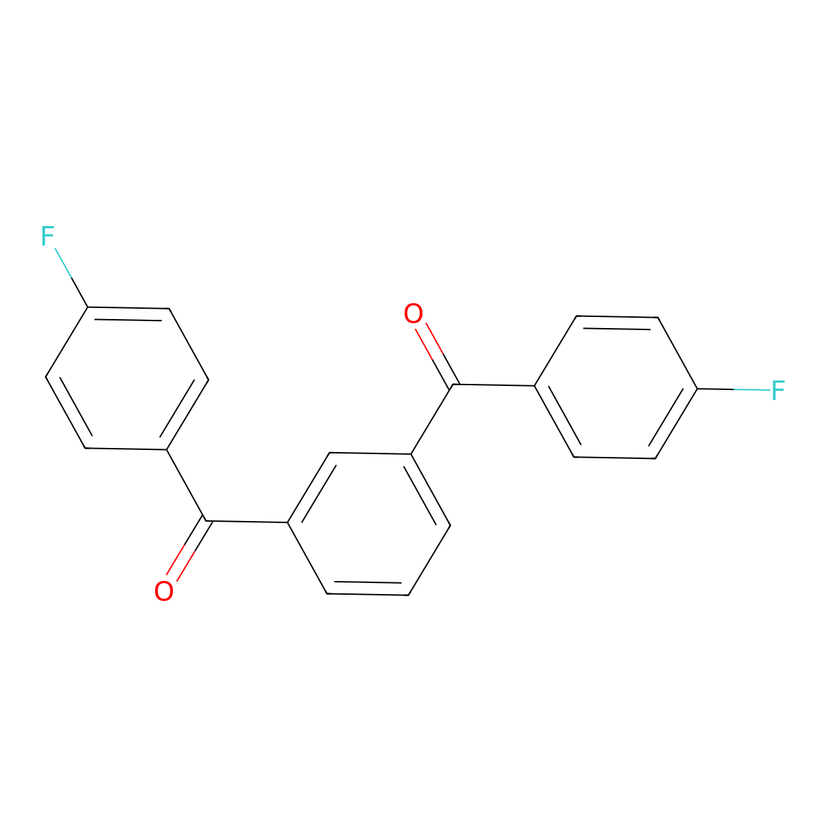 1,3-Bis(4-fluorobenzoyl)benzene molecular structure, CAS 108464-88-6