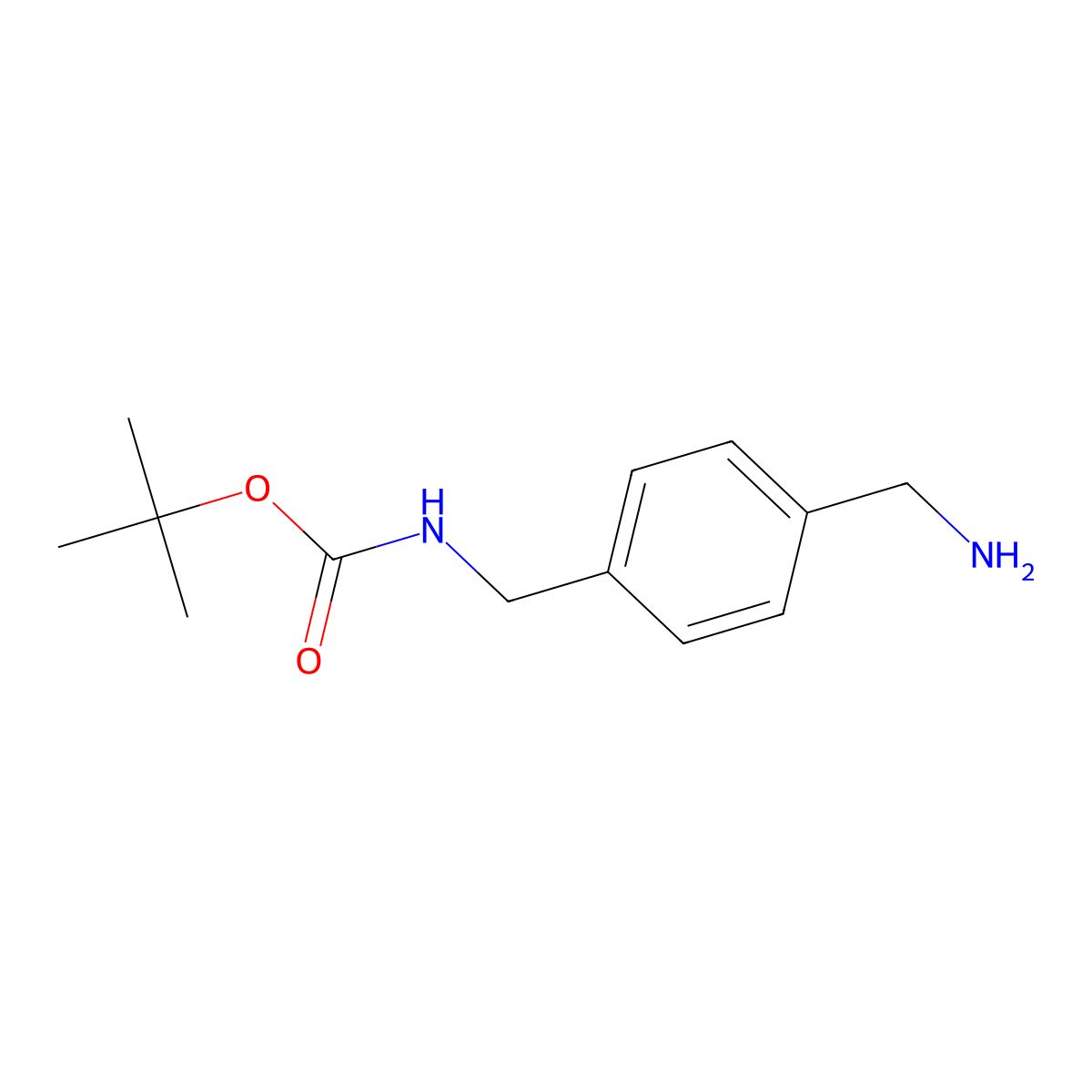tert-butyl N-{[4-(aminomethyl)phenyl]methyl}carbamate molecular structure, CAS 108468-00-4