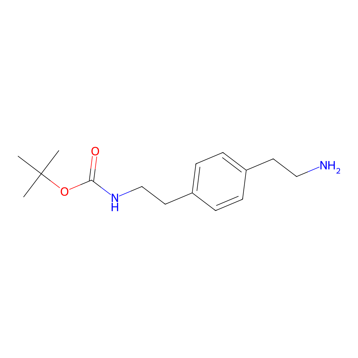 tert-Butyl (4-(2-aminoethyl)phenethyl)carbamate molecular structure, CAS 108468-04-8
