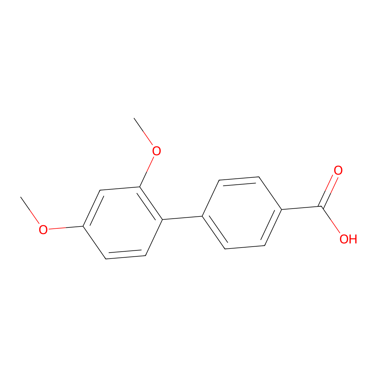 4-(2,4-dimethoxyphenyl)benzoic Acid molecular structure, CAS 108474-22-2