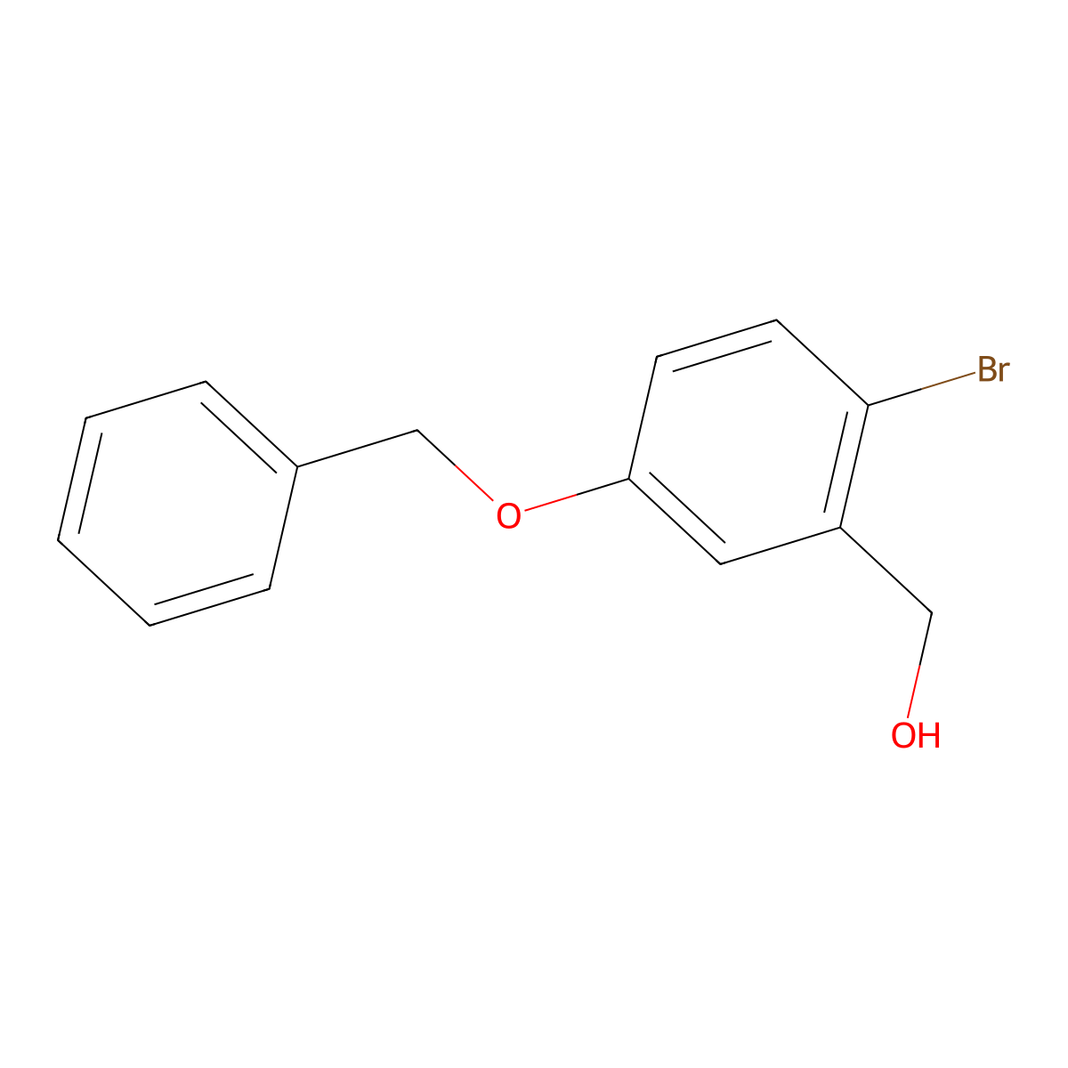 (5-(Benzyloxy)-2-bromophenyl)methanol molecular structure, CAS 1084897-39-1