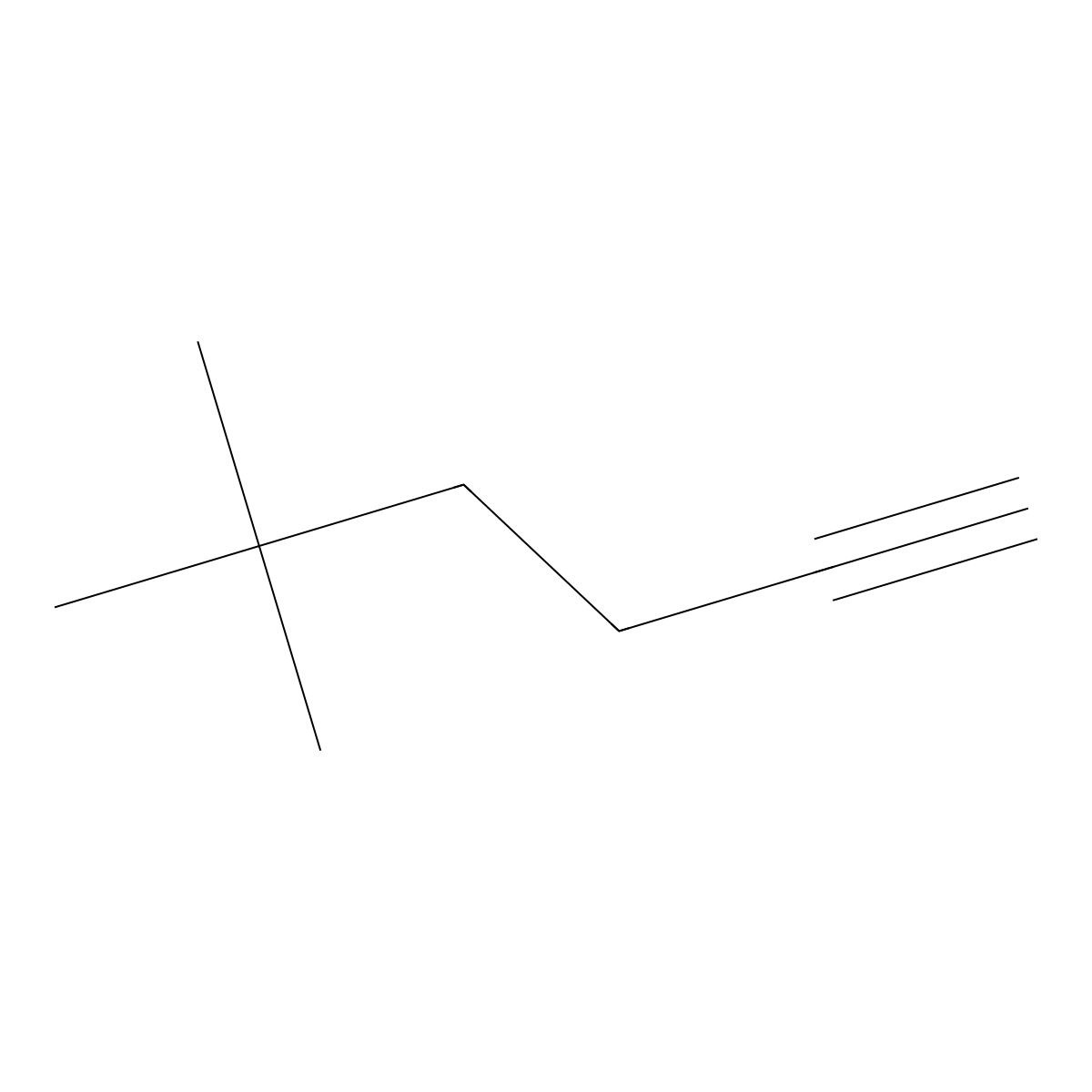 1-Hexyne, 5,5-dimethyl- molecular structure, CAS 108490-21-7