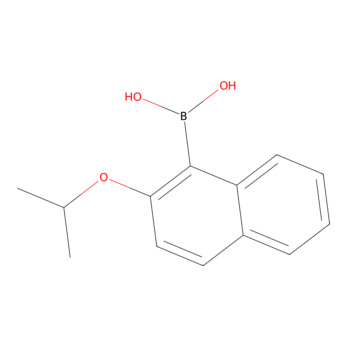 2-(Propan-2-yloxy)naphthalene-1-boronic acid molecular structure, CAS 1084904-39-1
