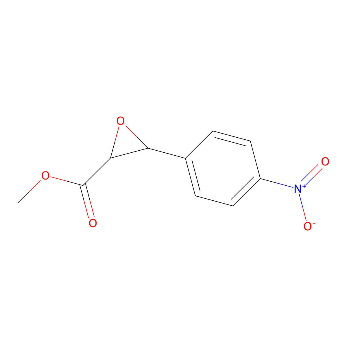Methyl 3-(4-nitrophenyl)oxirane-2-carboxylate molecular structure, CAS 108492-48-4