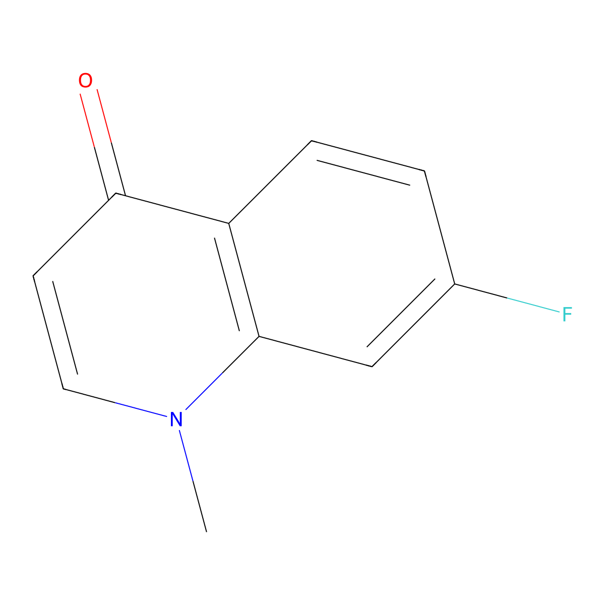 7-Fluoro-1-methylquinolin-4(1H)-one molecular structure, CAS 108494-50-4