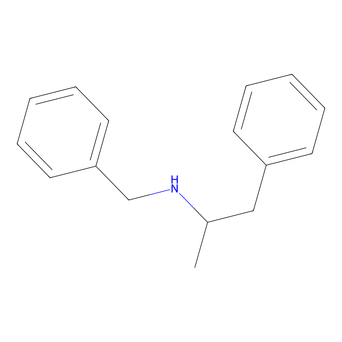 Norbenzphetamine molecular structure, CAS 1085-42-3