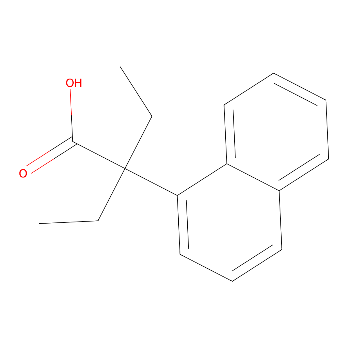 Nafcaproic Acid molecular structure, CAS 1085-91-2