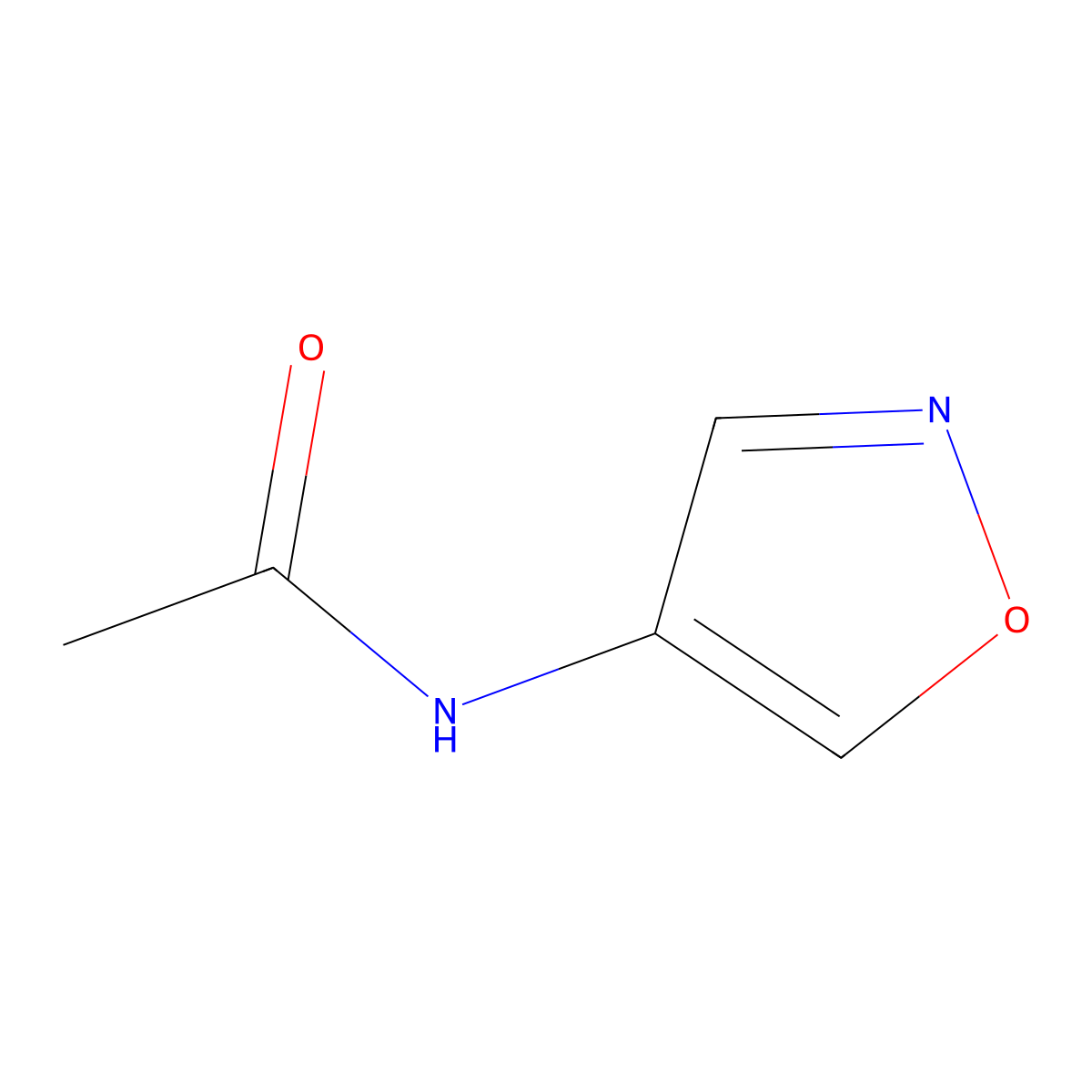 N-(1,2-oxazol-4-yl)acetamide molecular structure, CAS 108512-00-1