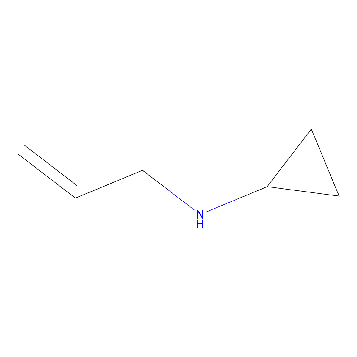 N-(prop-2-en-1-yl)cyclopropanamine molecular structure, CAS 1085180-77-3