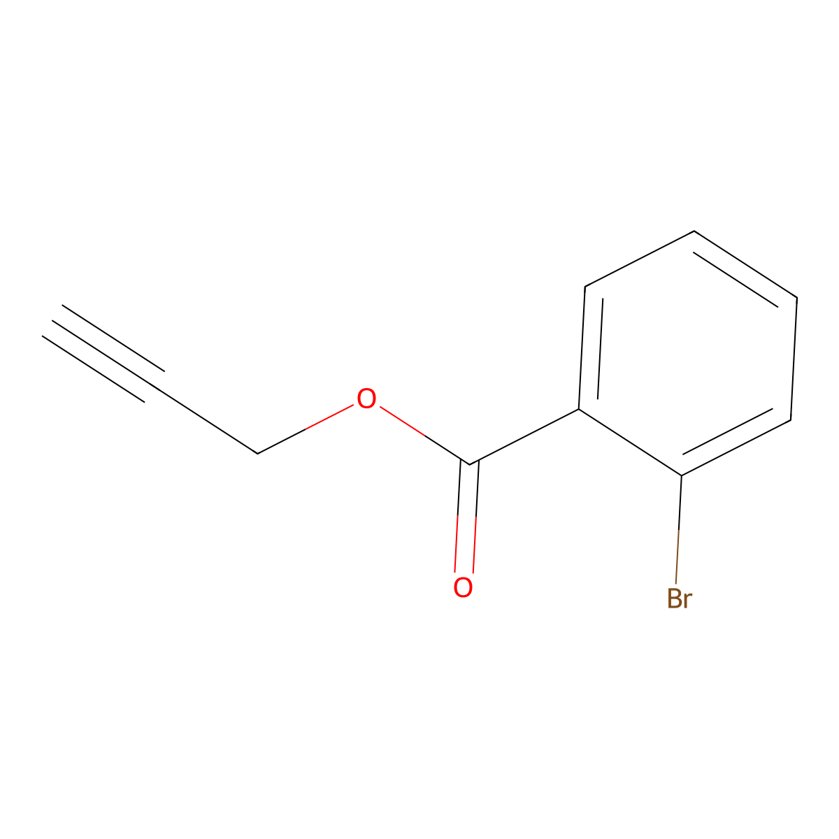 Benzoic acid, 2-bromo-, 2-propynyl ester molecular structure, CAS 108521-37-5