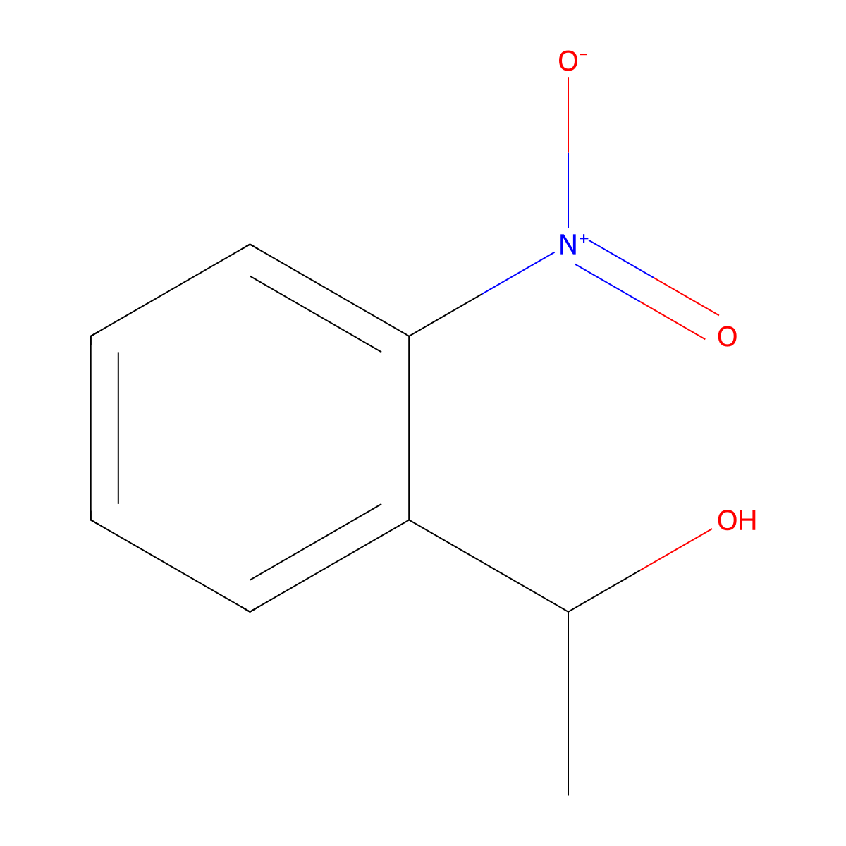 (1R)-1-(2-nitrophenyl)ethan-1-ol molecular structure, CAS 108530-03-6