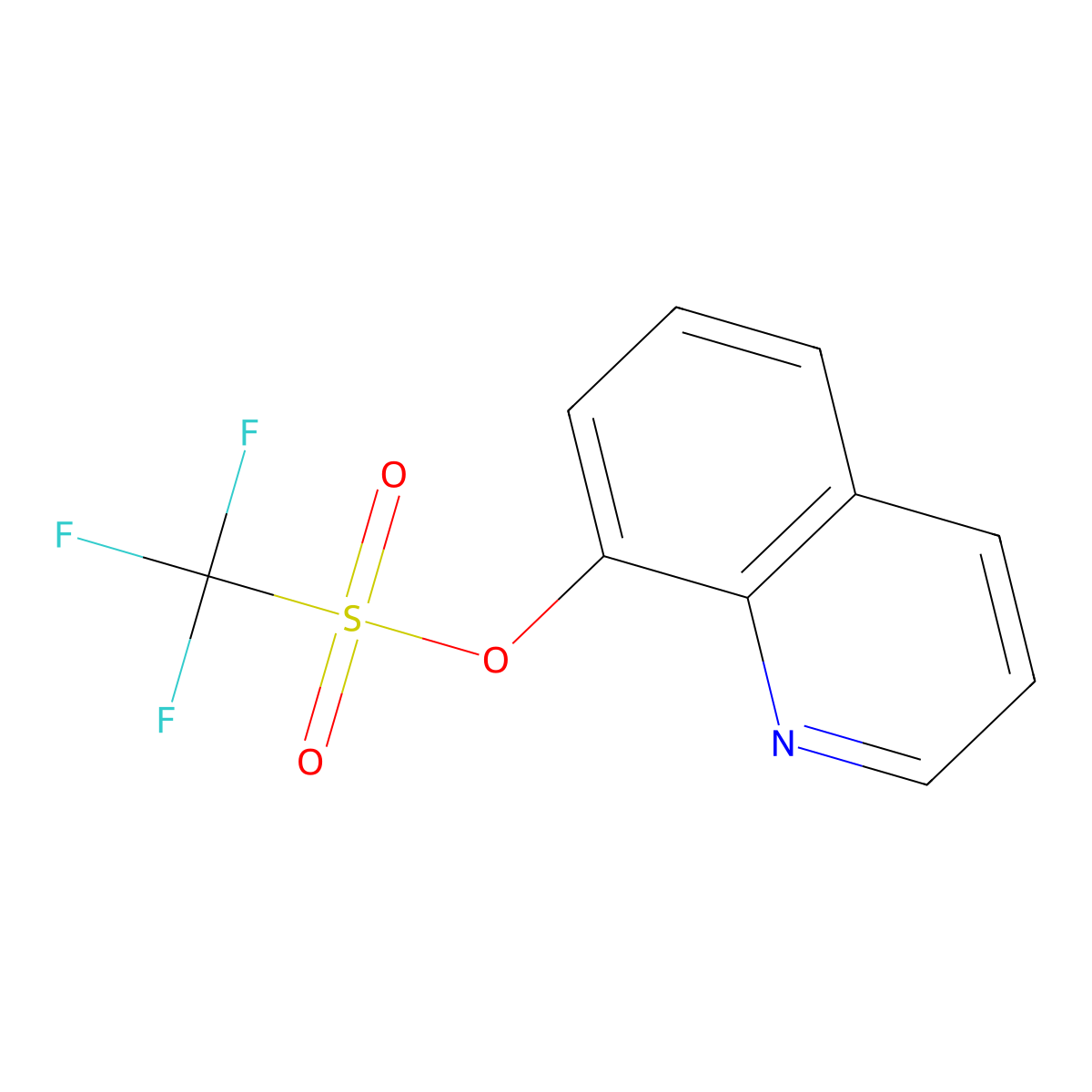 8-Quinolinyl trifluoromethanesulfonate molecular structure, CAS 108530-08-1