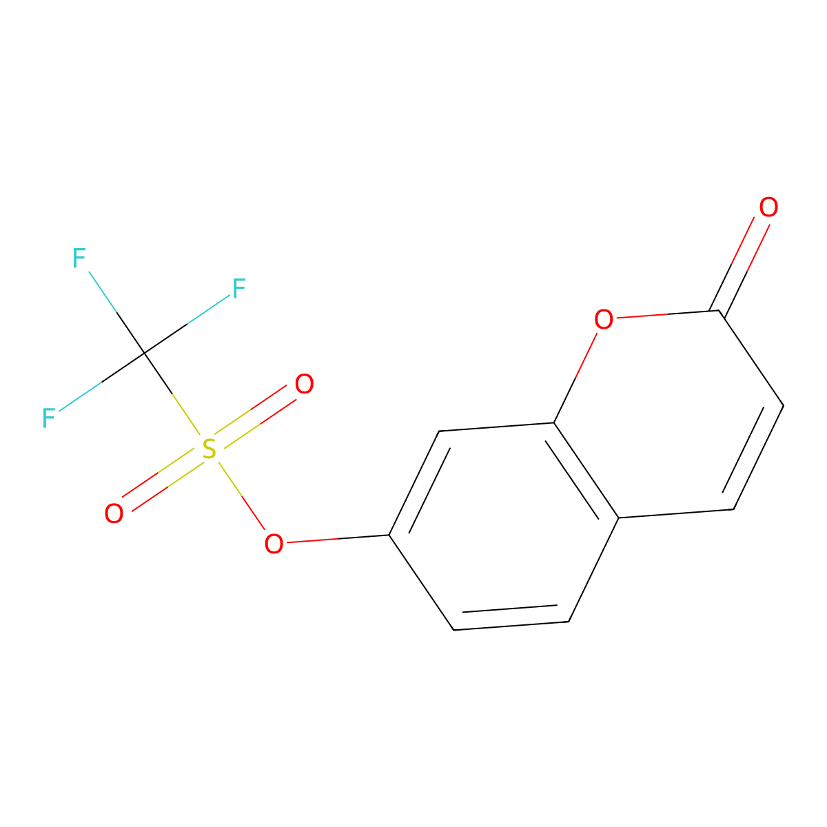 2-Oxo-2H-chromen-7-yl Trifluoromethanesulfonate molecular structure, CAS 108530-10-5
