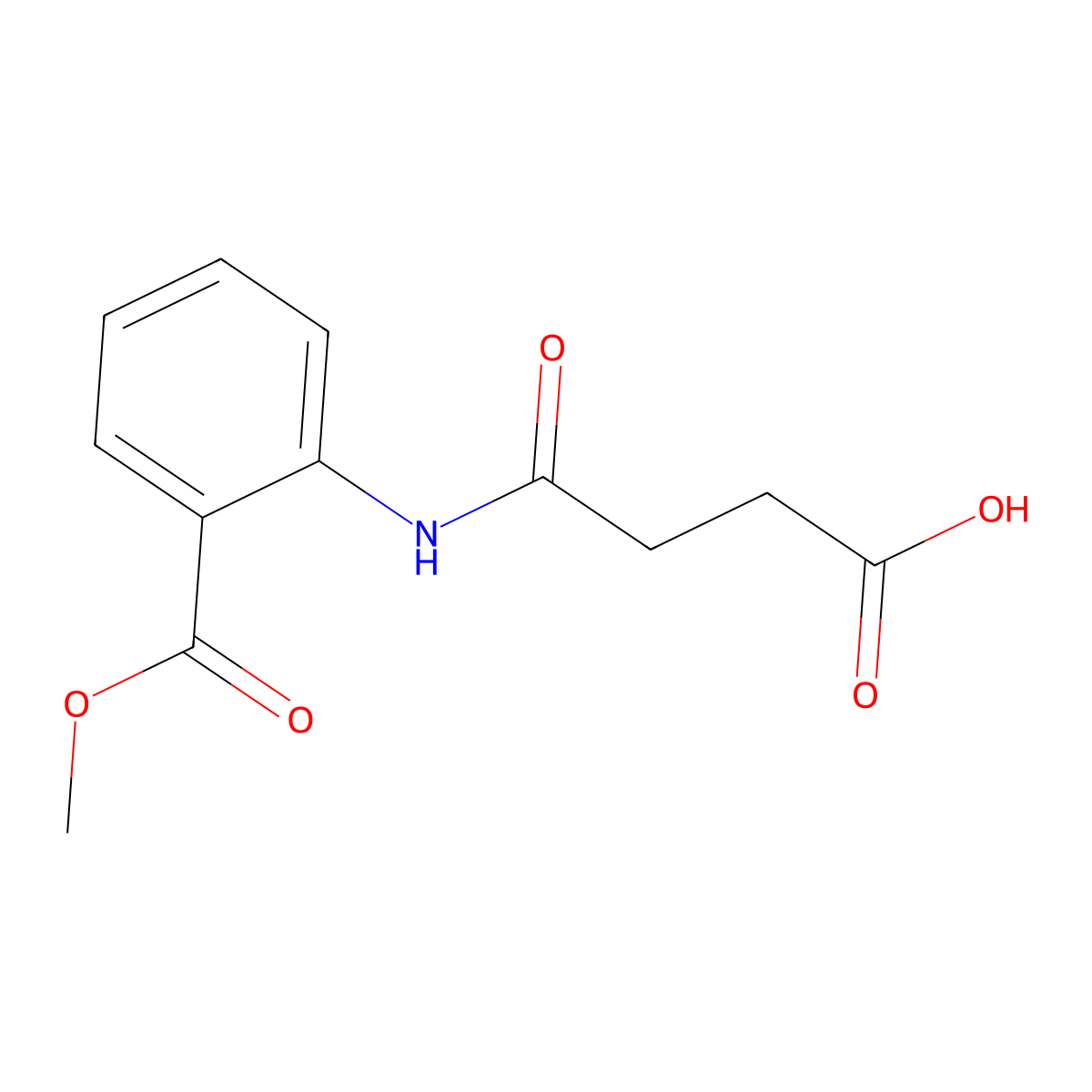 4-[2-(Methoxycarbonyl)anilino]-4-oxobutanoic acid molecular structure, CAS 108540-96-1