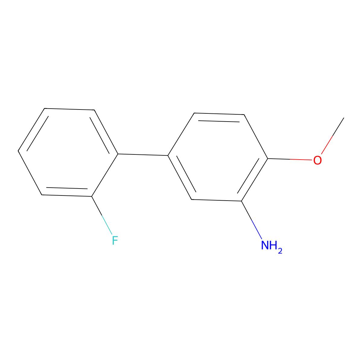 2'-Fluoro-4-methoxybiphenyl-3-amine molecular structure, CAS 1085454-40-5