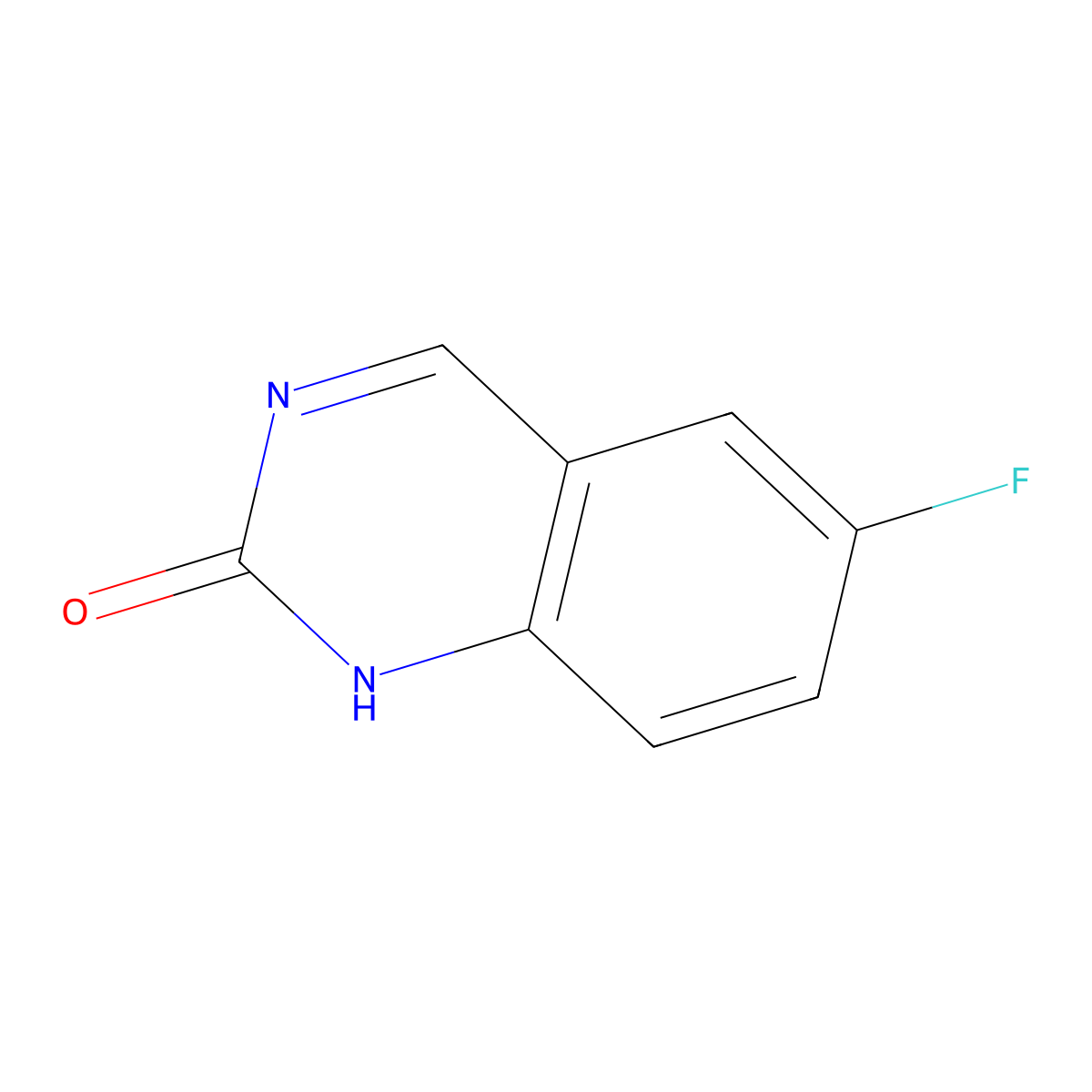 2-Hydroxy-6-fluoroquinazoline molecular structure, CAS 1085458-48-5