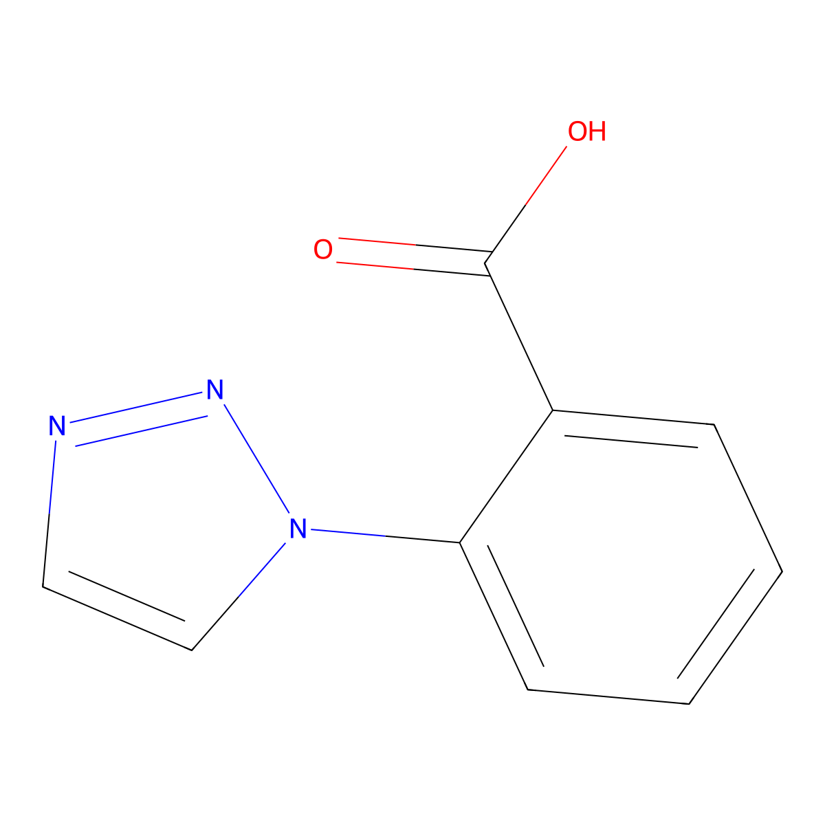 2-(1H-1,2,3-Triazol-1-yl)benzoic acid molecular structure, CAS 1085458-53-2
