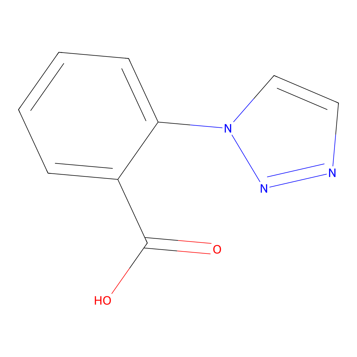 2-(1H-1,2,3-Triazol-1-yl)benzoic acid molecular structure, CAS 1085458-53-2