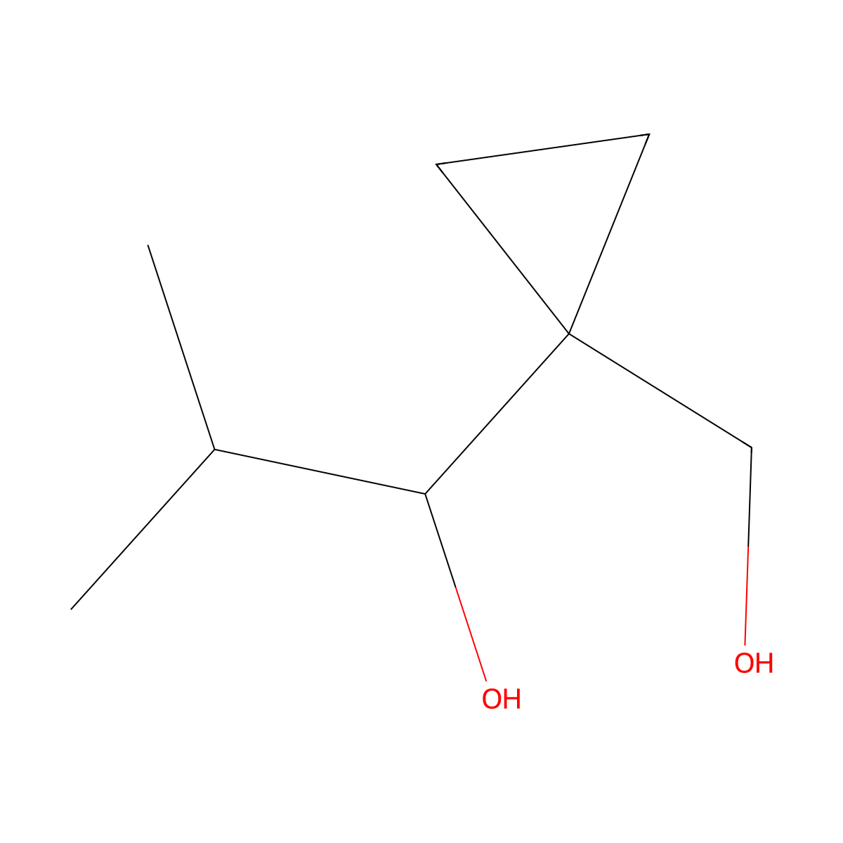 alpha-(1-Methylethyl)-1,1-cyclopropanedimethanol molecular structure, CAS 108546-80-1
