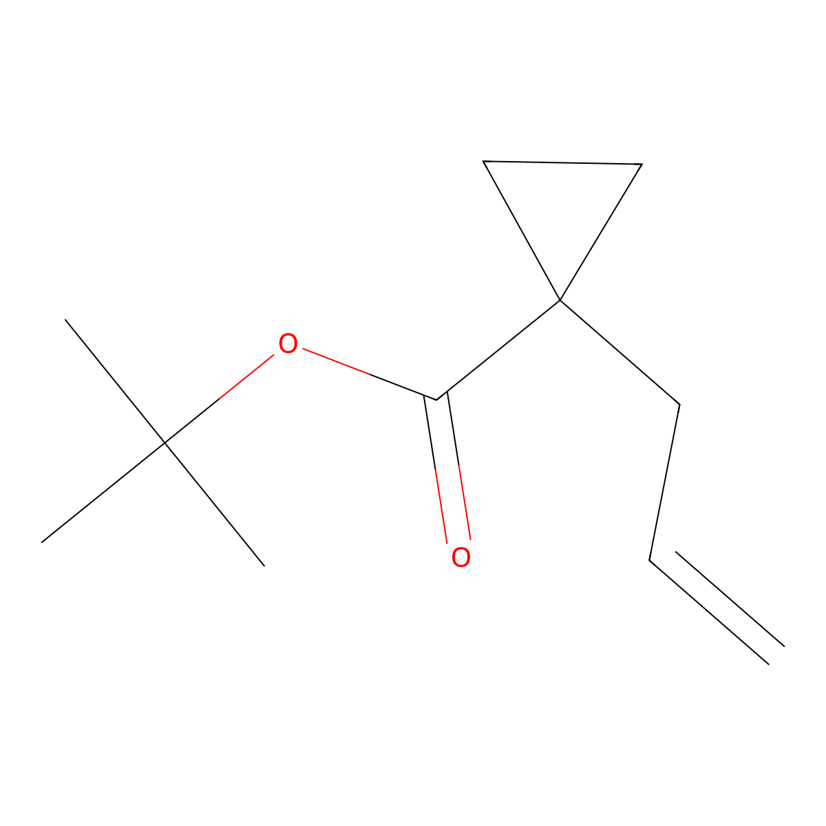 Cyclopropanecarboxylic acid, 1-(2-propenyl)-, 1,1-dimethylethyl ester molecular structure, CAS 108546-98-1