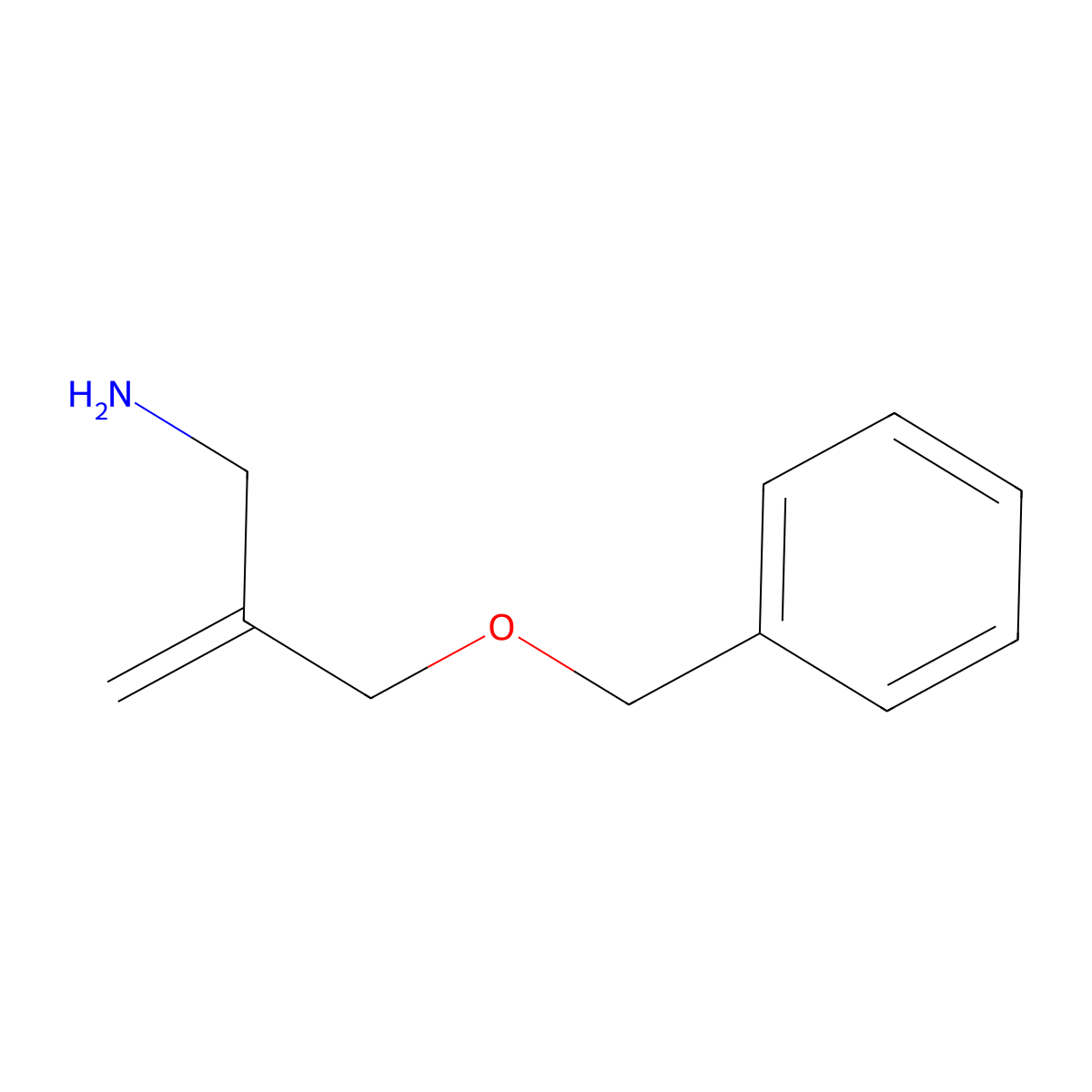 ({[2-(Aminomethyl)prop-2-en-1-yl]oxy}methyl)benzene molecular structure, CAS 1085492-92-7