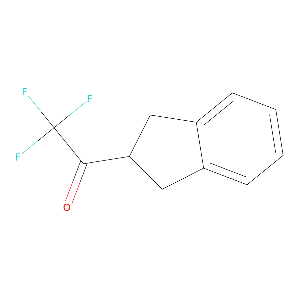 1-(2,3-Dihydro-1h-inden-2-yl)-2,2,2-trifluoroethan-1-one molecular structure, CAS 1085493-39-5