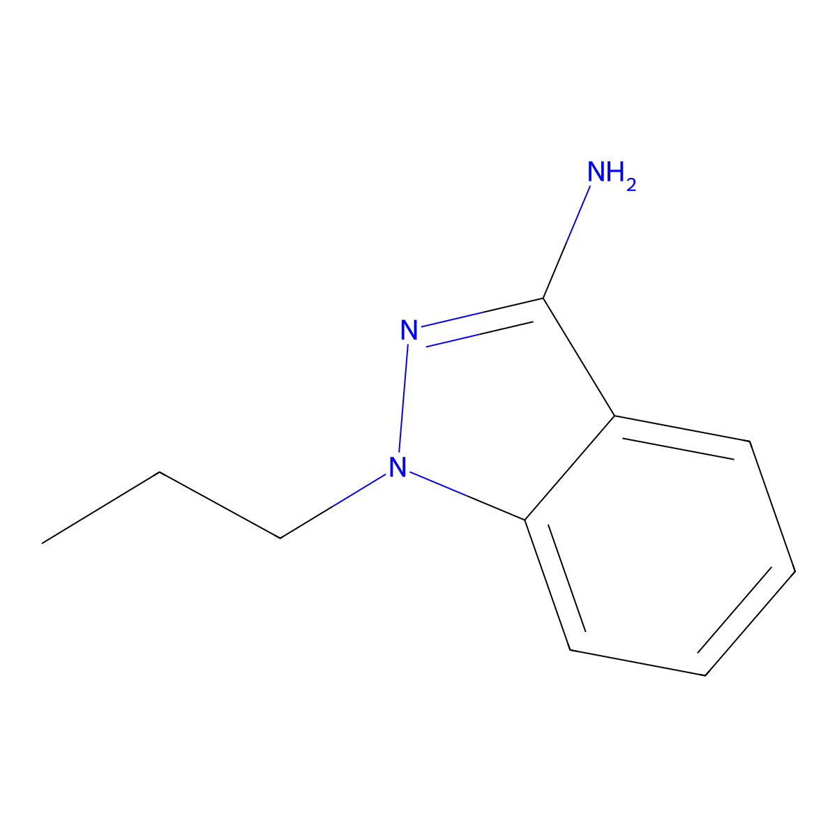 1-Propyl-1H-indazol-3-amine molecular structure, CAS 108552-99-4