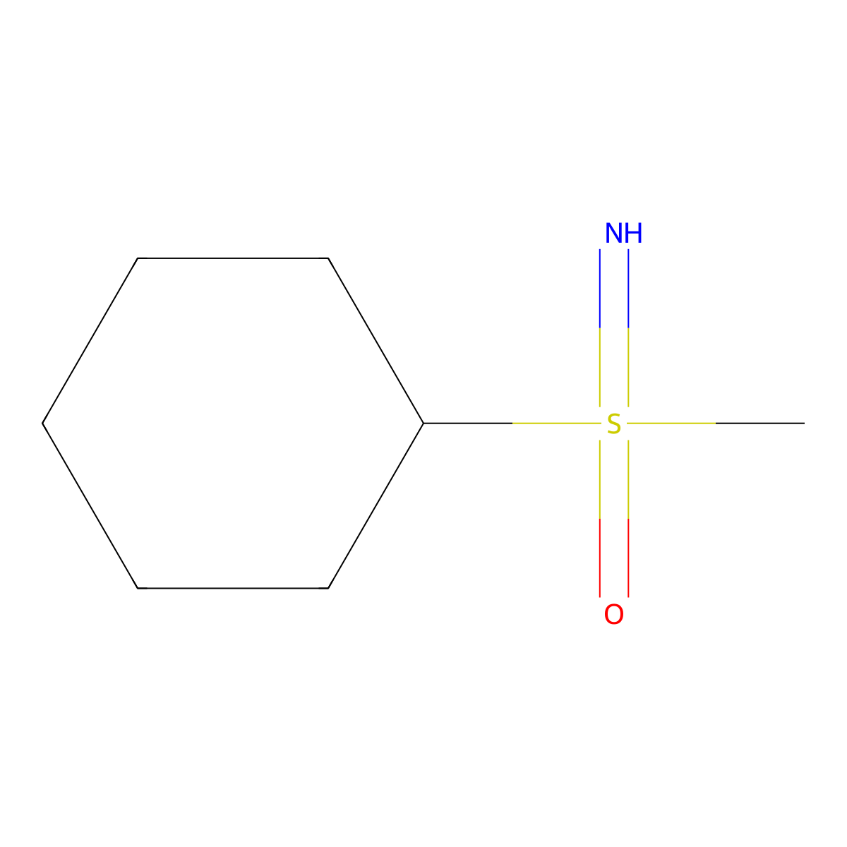 Cyclohexyl(imino)methyl-lambda6-sulfanone molecular structure, CAS 1085526-16-4