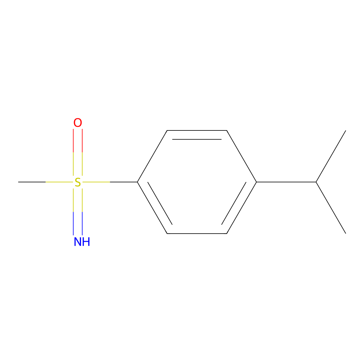 Imino(4-isopropylphenyl)(methyl)-l6-sulfanone molecular structure, CAS 1085526-18-6