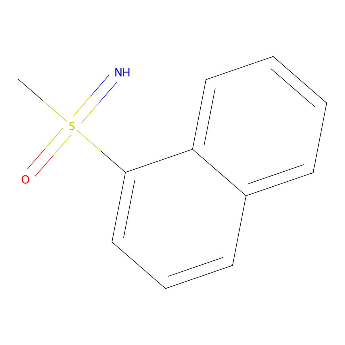 Imino(methyl)(naphthalen-1-yl)-l6-sulfanone molecular structure, CAS 1085526-22-2