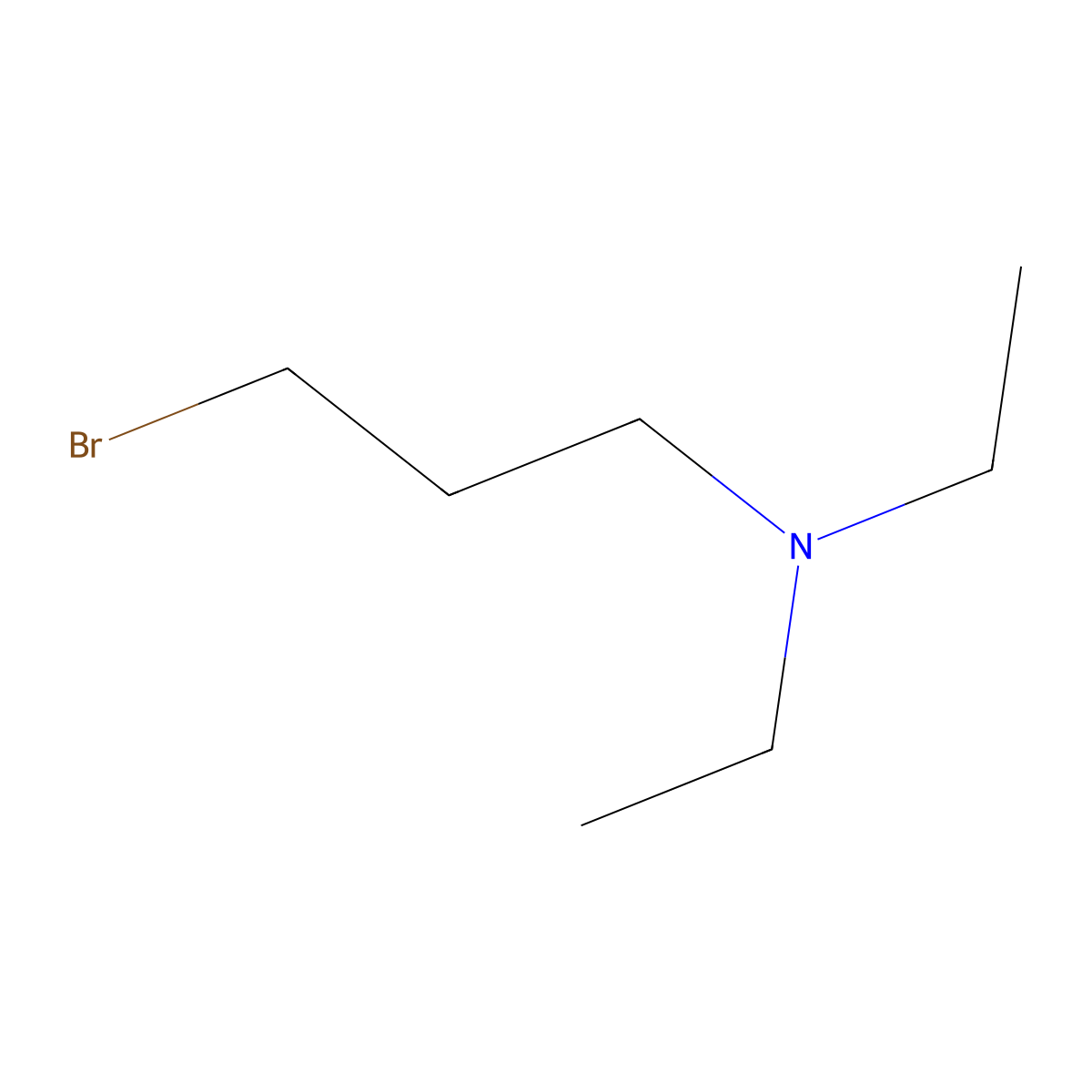 3-bromo-N,N-diethylpropan-1-amine molecular structure, CAS 108553-02-2