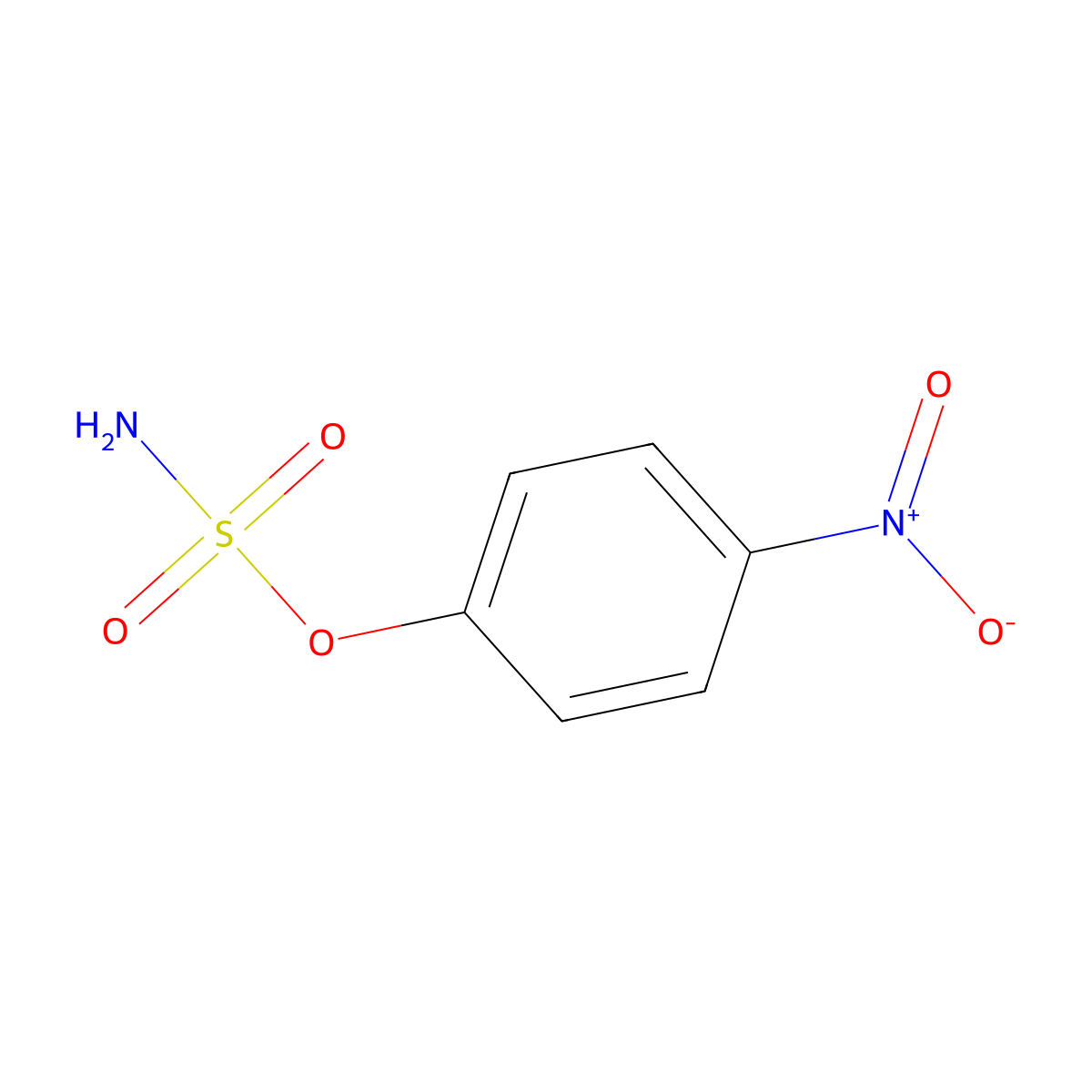 4-Nitrophenyl sulfamate molecular structure, CAS 108555-00-6
