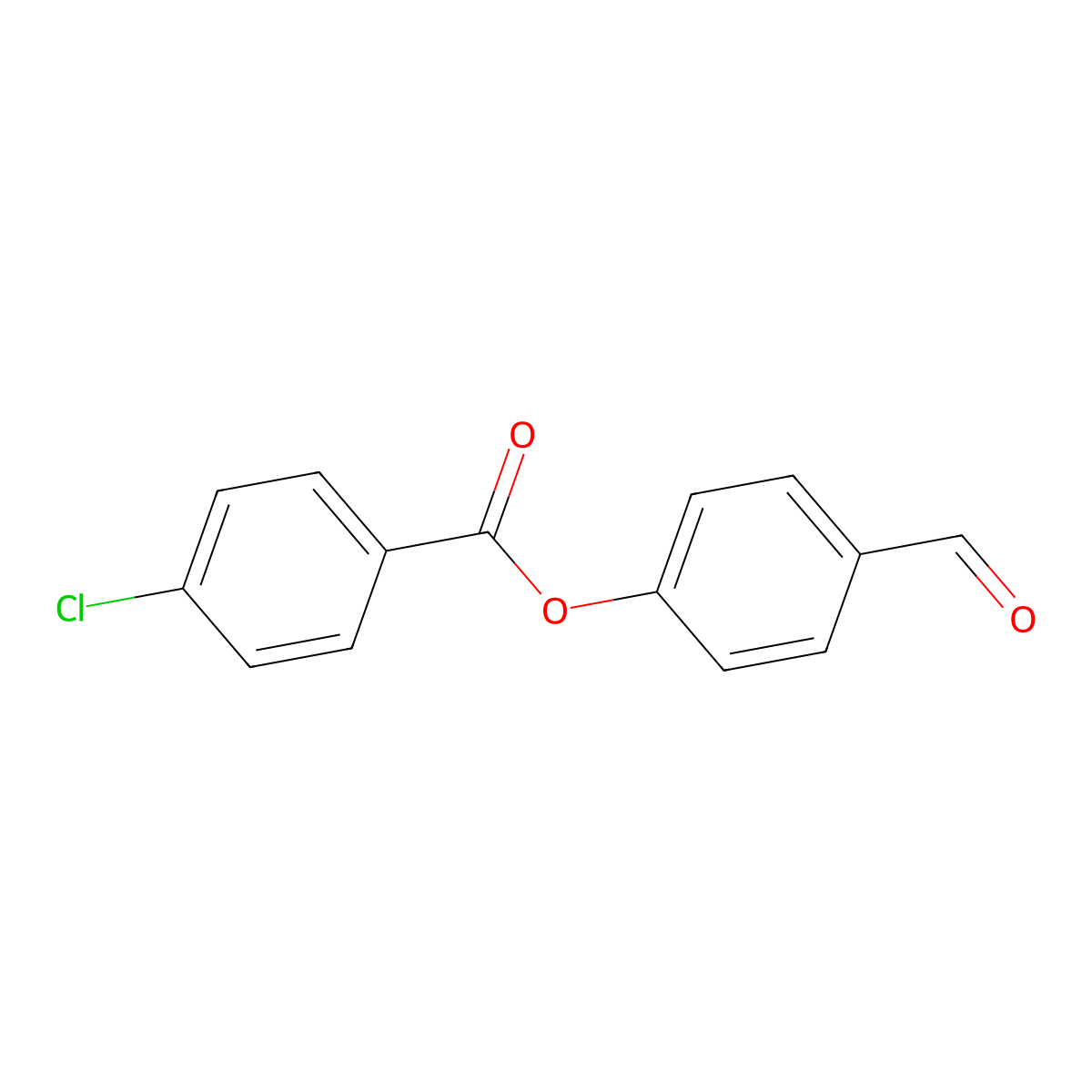 4-Formylphenyl 4-chlorobenzoate molecular structure, CAS 108577-34-0