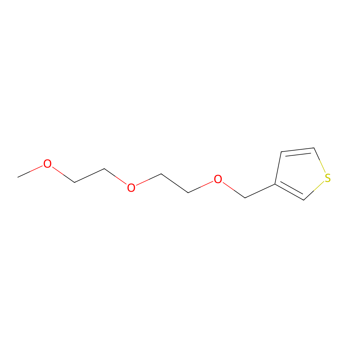 3-(Methoxyethoxyethoxymethyl)thiophene molecular structure, CAS 108580-06-9