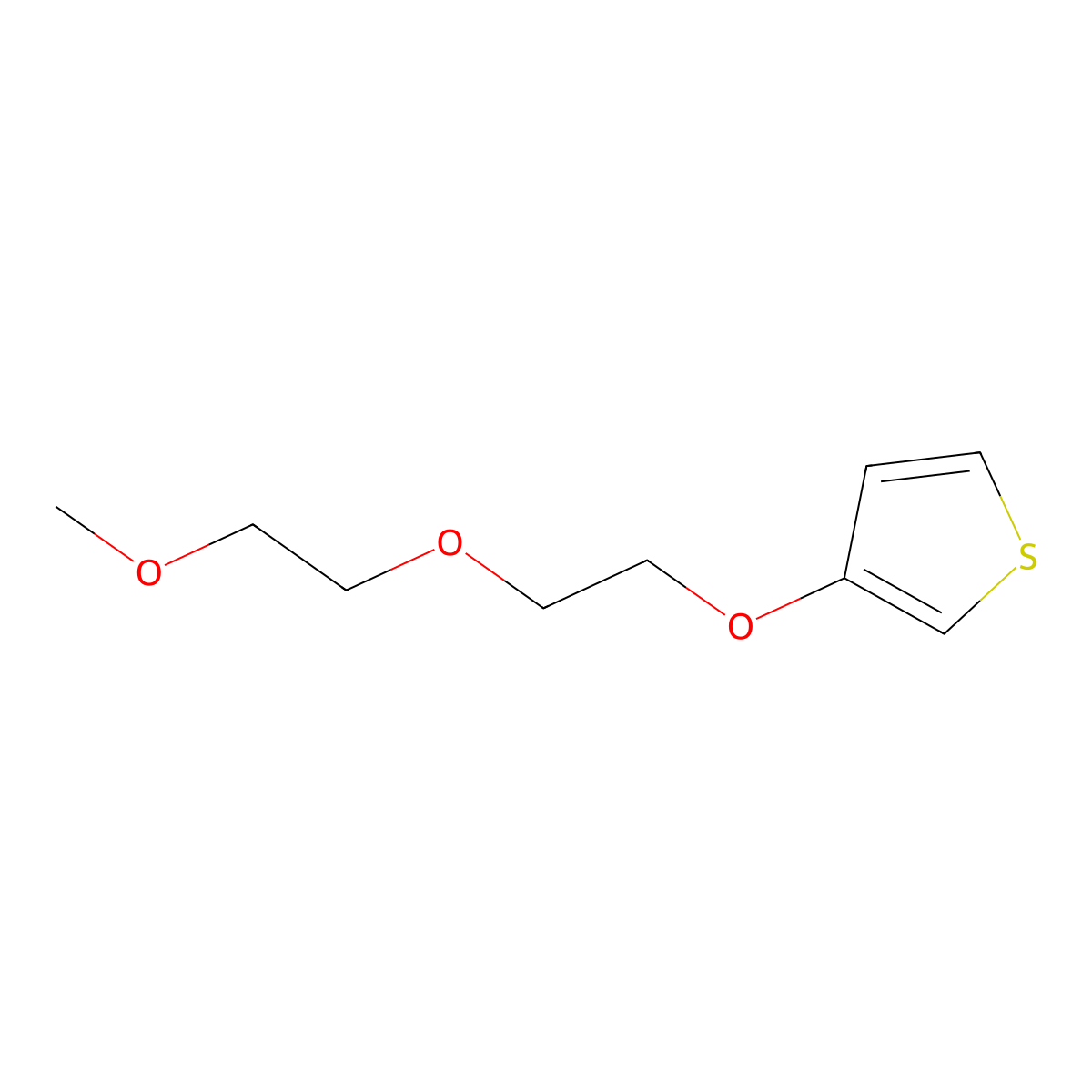 3-[2-(2-Methoxyethoxy)ethoxy]thiophene molecular structure, CAS 108580-09-2