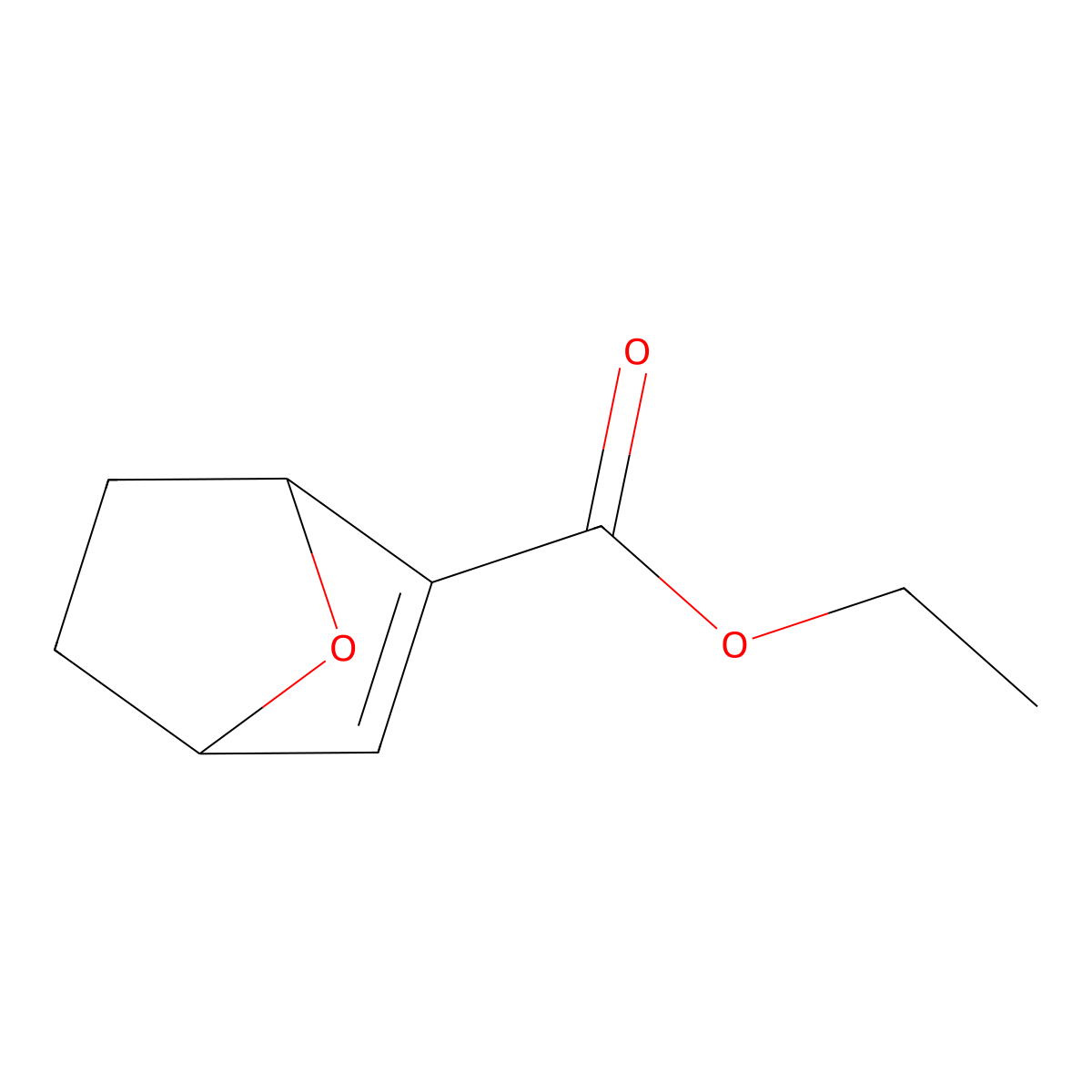 Ethyl 7-oxabicyclo[2.2.1]hept-2-ene-2-carboxylate molecular structure, CAS 108586-21-6