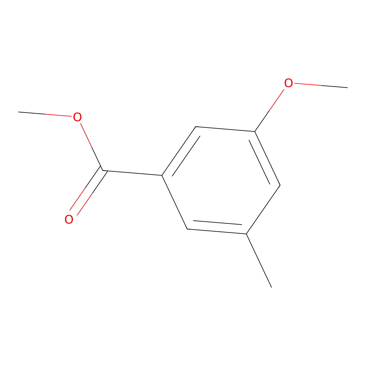 Methyl 3-methoxy-5-methylbenzoate molecular structure, CAS 108593-44-8