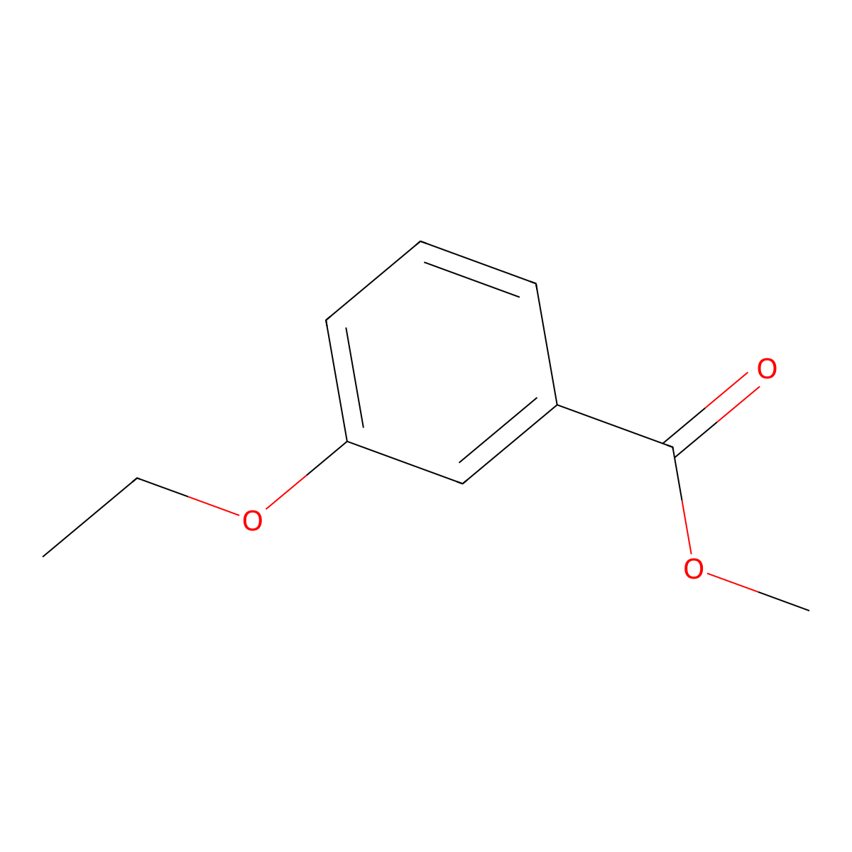 Methyl 3-ethoxybenzoate molecular structure, CAS 108593-47-1