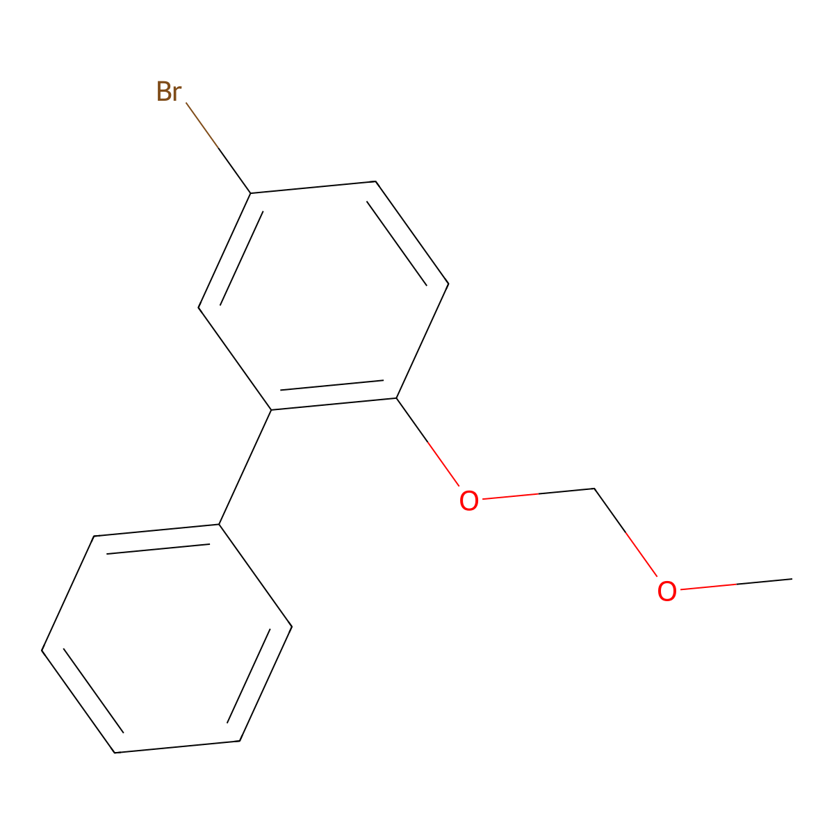 5-Bromo-2-(methoxymethoxy)-1,1'-biphenyl molecular structure, CAS 1085957-46-5