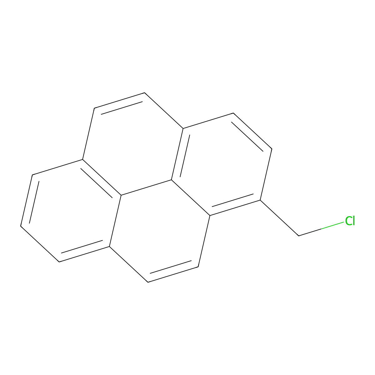1-(Chloromethyl)pyrene molecular structure, CAS 1086-00-6