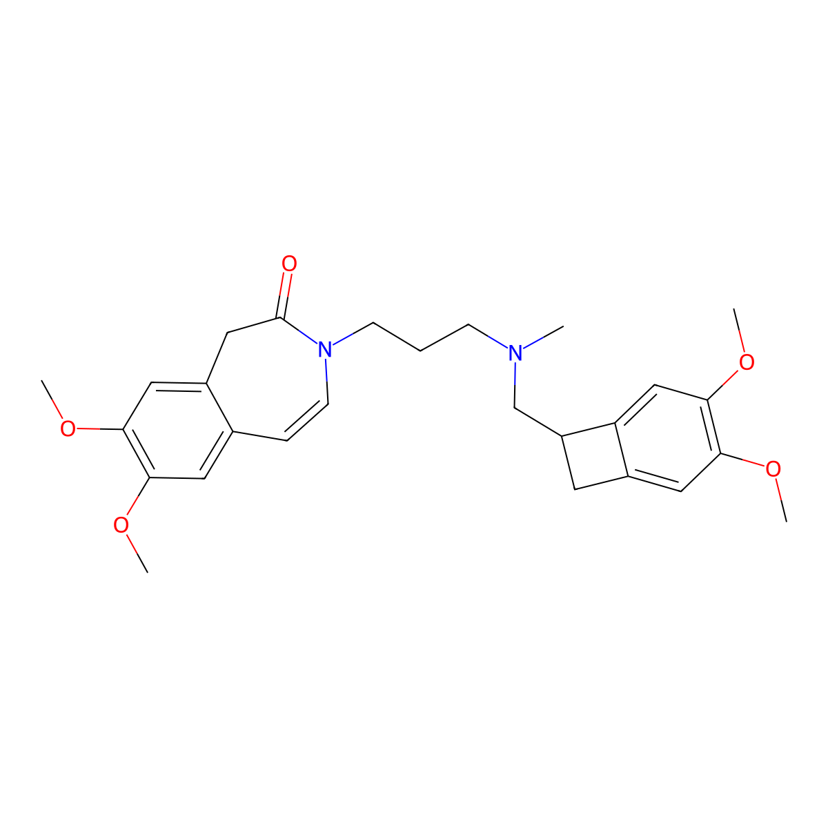 Dehydroivabradine molecular structure, CAS 1086026-31-4
