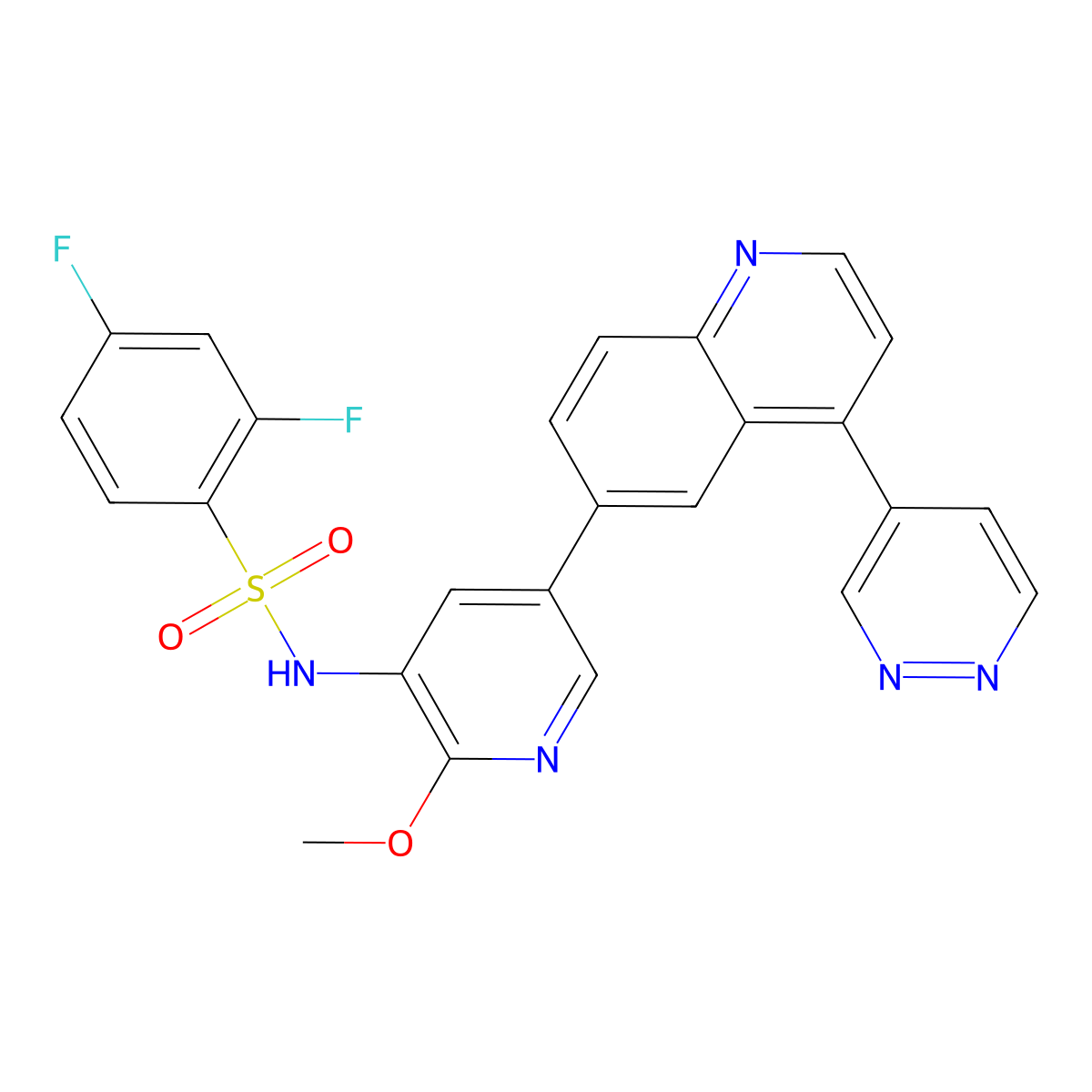 Omipalisib molecular structure, CAS 1086062-66-9