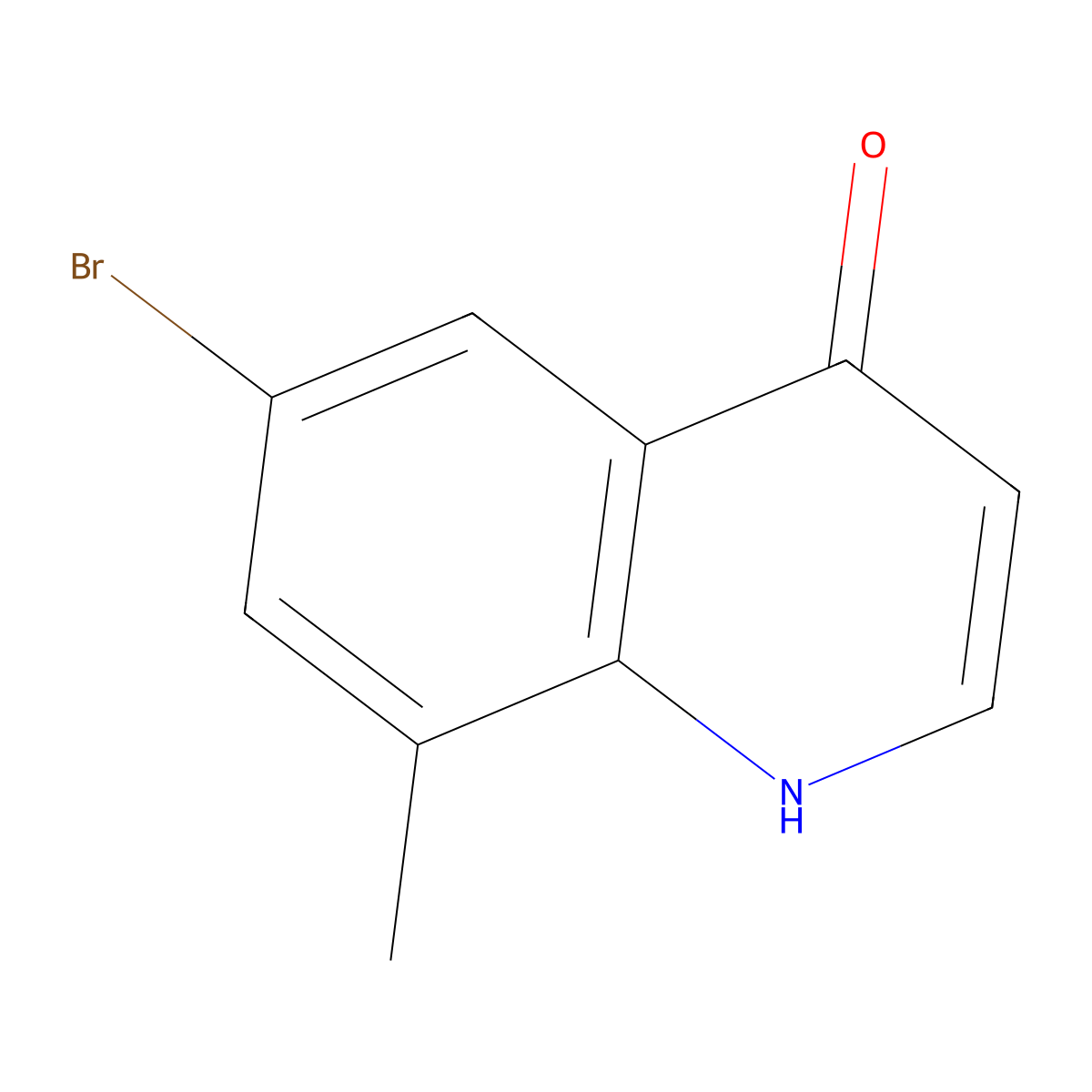 6-Bromo-8-methyl-1,4-dihydroquinolin-4-one molecular structure, CAS 1086062-88-5