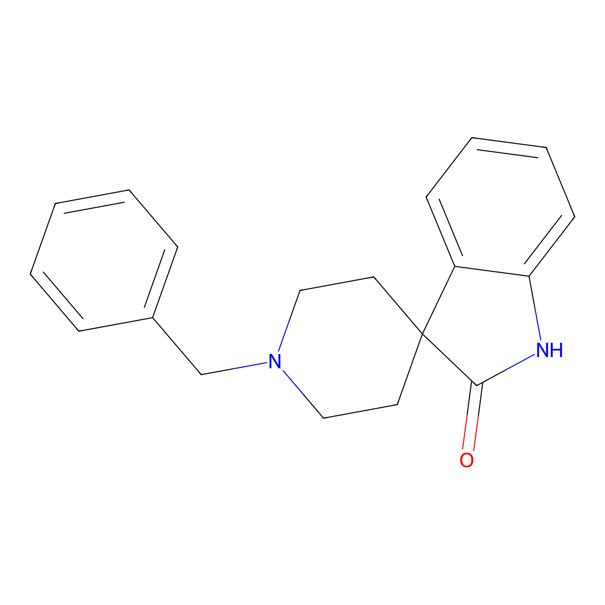 1'-Benzylspiro[indoline-3,4'-piperidin]-2-one molecular structure, CAS 1086063-19-5