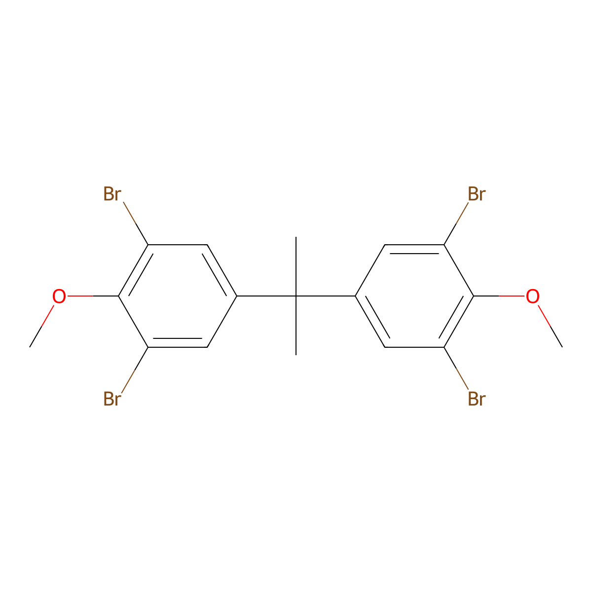 tetrabromobisphenol A dimethyl ether molecular structure, CAS 108608-62-4