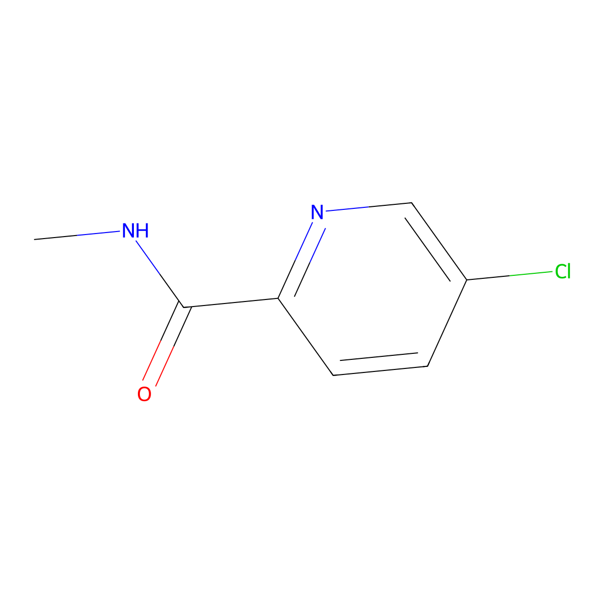 5-chloro-N-methylpyridine-2-carboxamide molecular structure, CAS 1086110-81-7