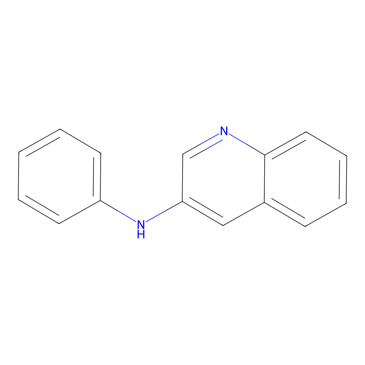 N-phenylquinolin-3-amine molecular structure, CAS 108618-27-5